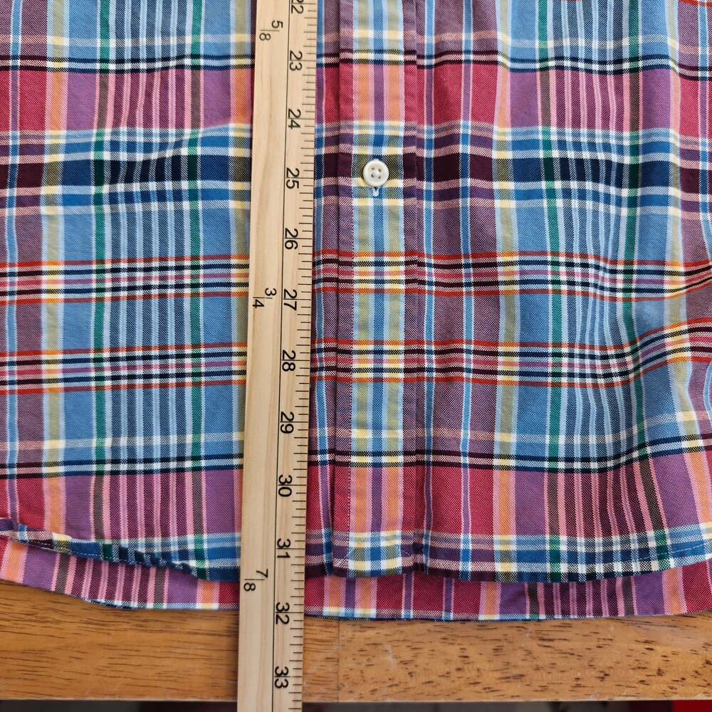 Ralph Lauren Classic Fit Long Sleeve Plaid Button-Down Shirt XXL - Picture 7 of 8